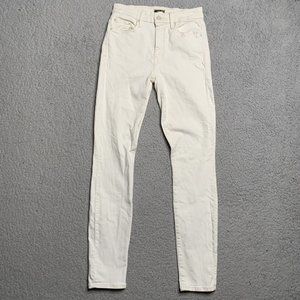 MOTHER High Waisted Looker Jeans High Rise Whipping The Cream Size 26 Denim